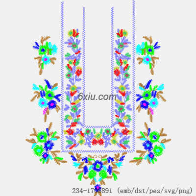 svg矢量绣花图下载