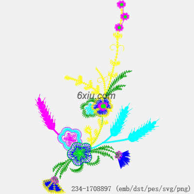 svg矢量绣花图下载