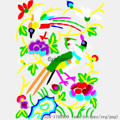 svg矢量绣花图下载