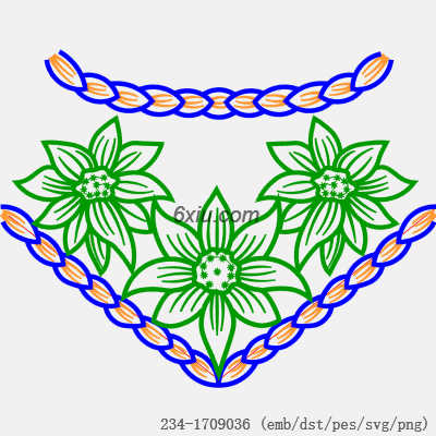 svg矢量绣花图下载