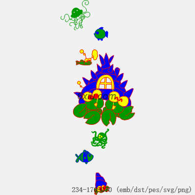 svg矢量绣花图下载
