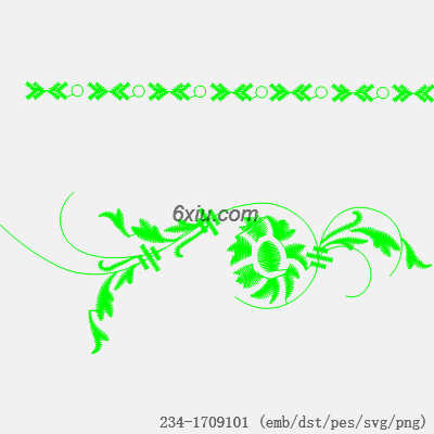 svg矢量绣花图下载