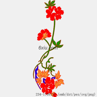 svg矢量绣花图下载
