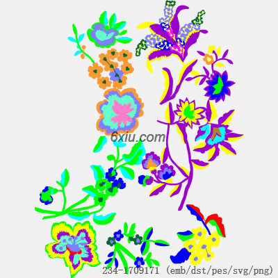 svg矢量绣花图下载