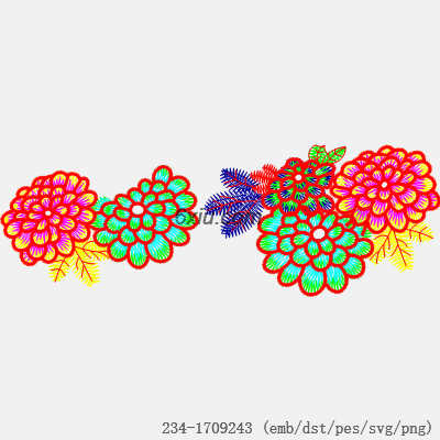 svg矢量绣花图下载