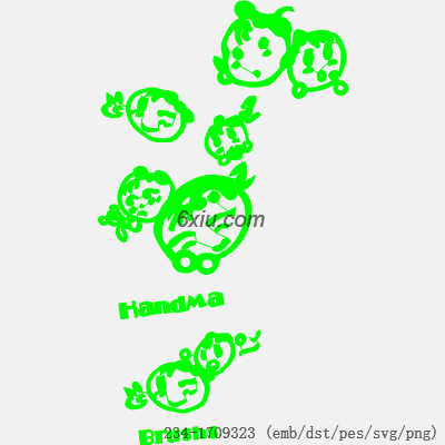 svg矢量绣花图下载