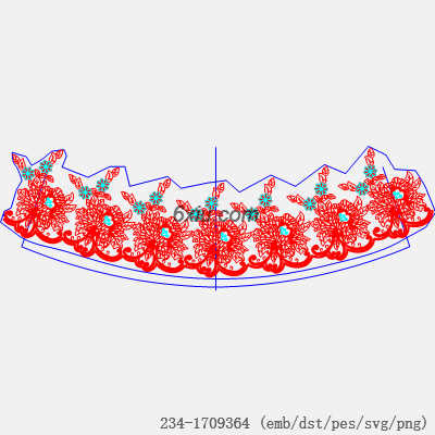 svg矢量绣花图下载