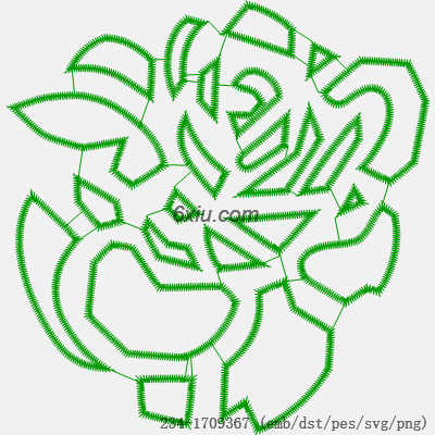 svg矢量绣花图下载
