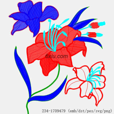 svg矢量绣花图下载