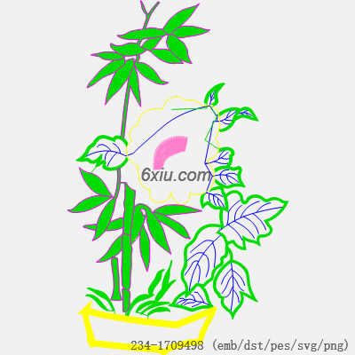 svg矢量绣花图下载