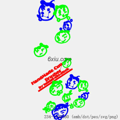 svg矢量绣花图下载