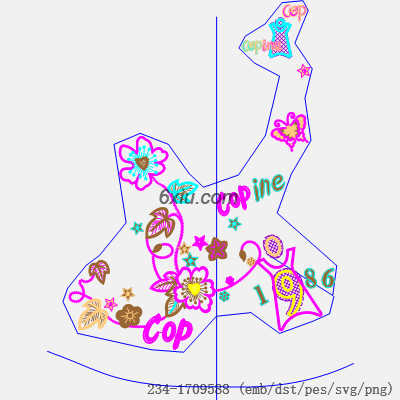 svg矢量绣花图下载