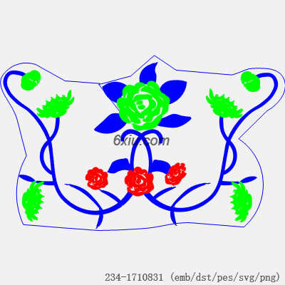svg矢量绣花图下载