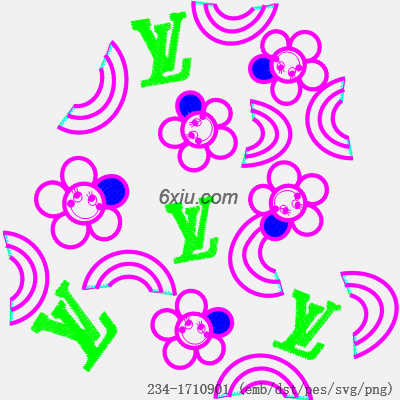 svg矢量绣花图下载