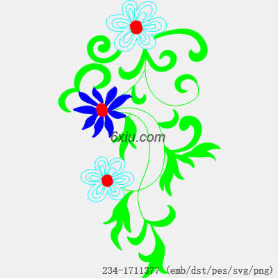 svg矢量绣花图下载
