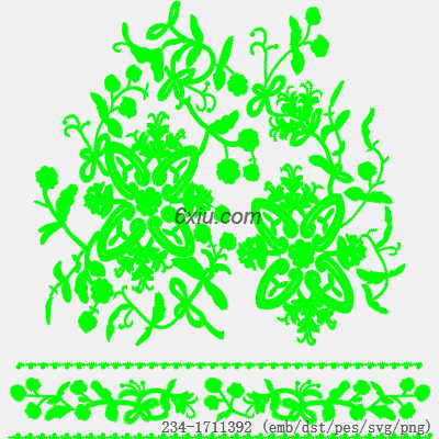 svg矢量绣花图下载