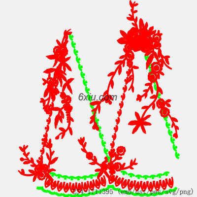 svg矢量绣花图下载
