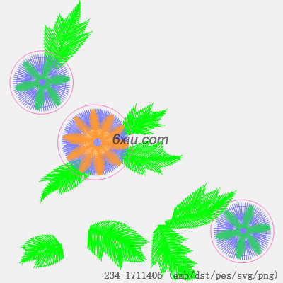 svg矢量绣花图下载