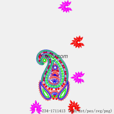svg矢量绣花图下载