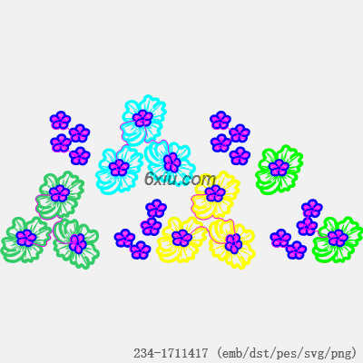 svg矢量绣花图下载