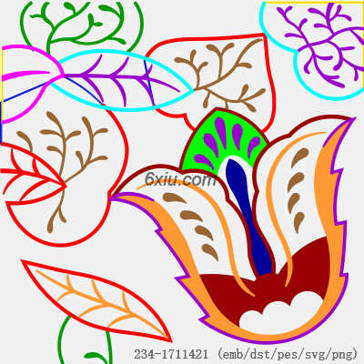 svg矢量绣花图下载