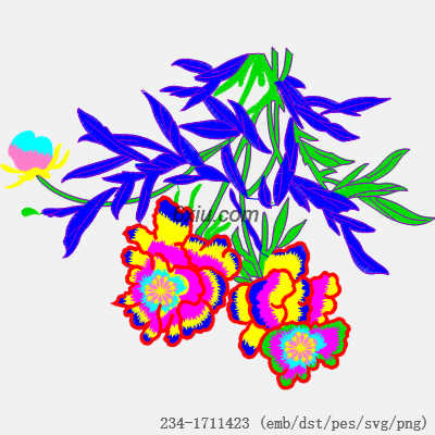 svg矢量绣花图下载
