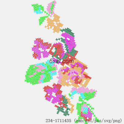svg矢量绣花图下载