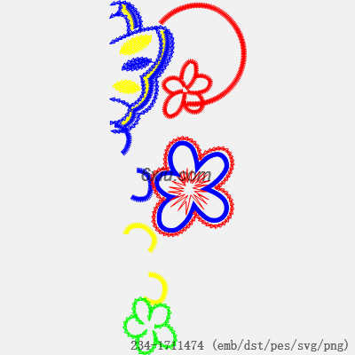 svg矢量绣花图下载