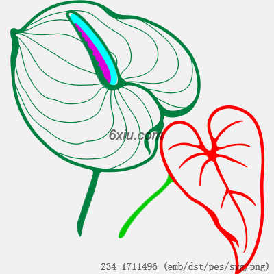 svg矢量绣花图下载