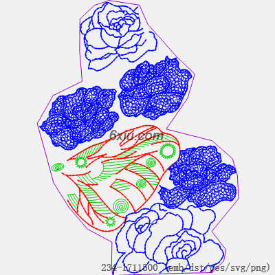 svg矢量绣花图下载