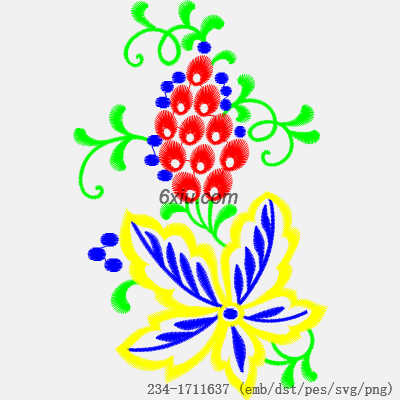 svg矢量绣花图下载