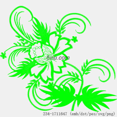 svg矢量绣花图下载