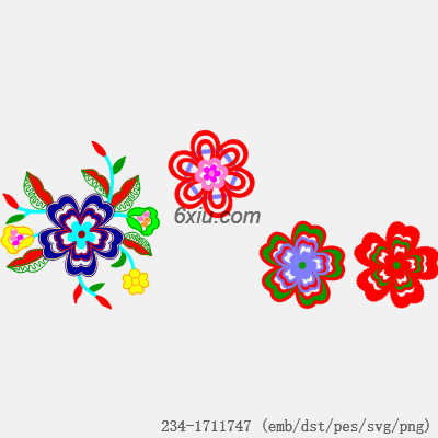 svg矢量绣花图下载