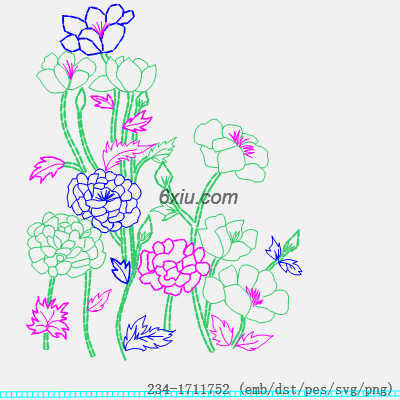 svg矢量绣花图下载