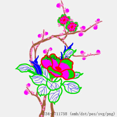 svg矢量绣花图下载