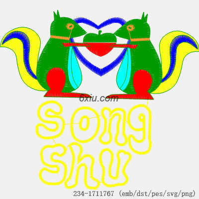 svg矢量绣花图下载