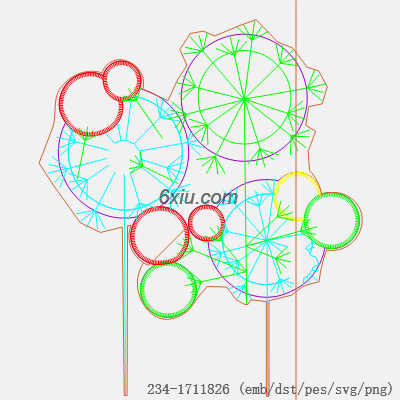 svg矢量绣花图下载
