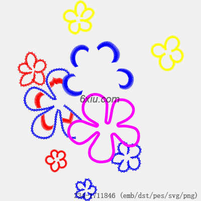 svg矢量绣花图下载