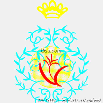 svg矢量绣花图下载