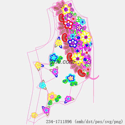 svg矢量绣花图下载