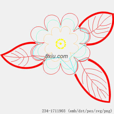 svg矢量绣花图下载