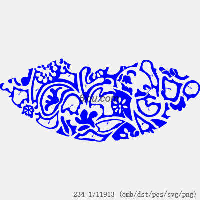 svg矢量绣花图下载