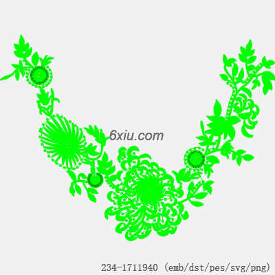 svg矢量绣花图下载