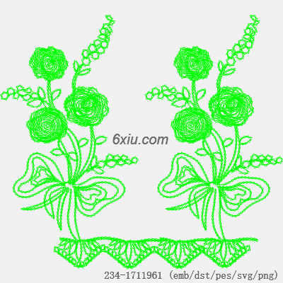 svg矢量绣花图下载