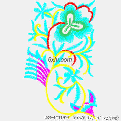 svg矢量绣花图下载