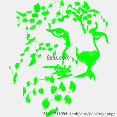 svg矢量绣花图下载