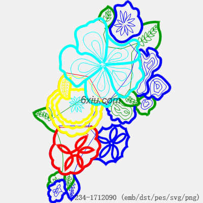 svg矢量绣花图下载