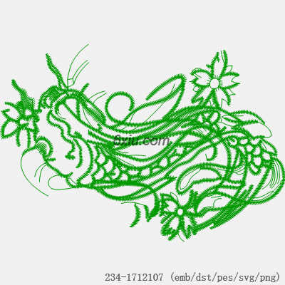 svg矢量绣花图下载