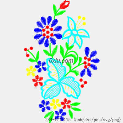 svg矢量绣花图下载