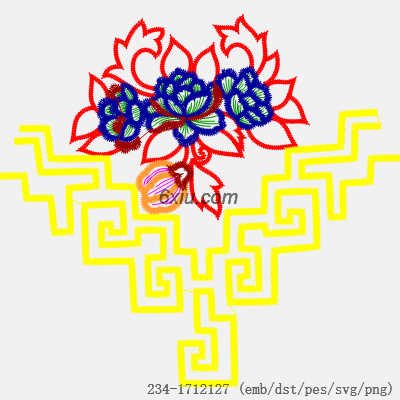 svg矢量绣花图下载